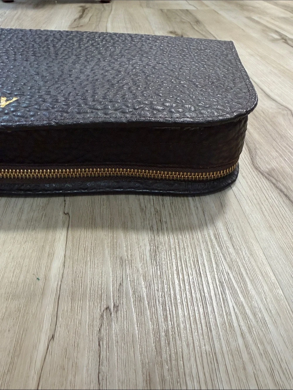 Vintage Bak-Prop Men’s Grooming Travel Kit Faux Leather Toiletry Set Made in US